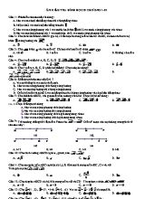Đề ôn kiểm tra Chương I môn Hình học Lớp 10